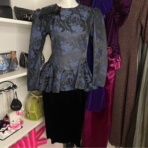 Vintage Open Back Gothic Dress